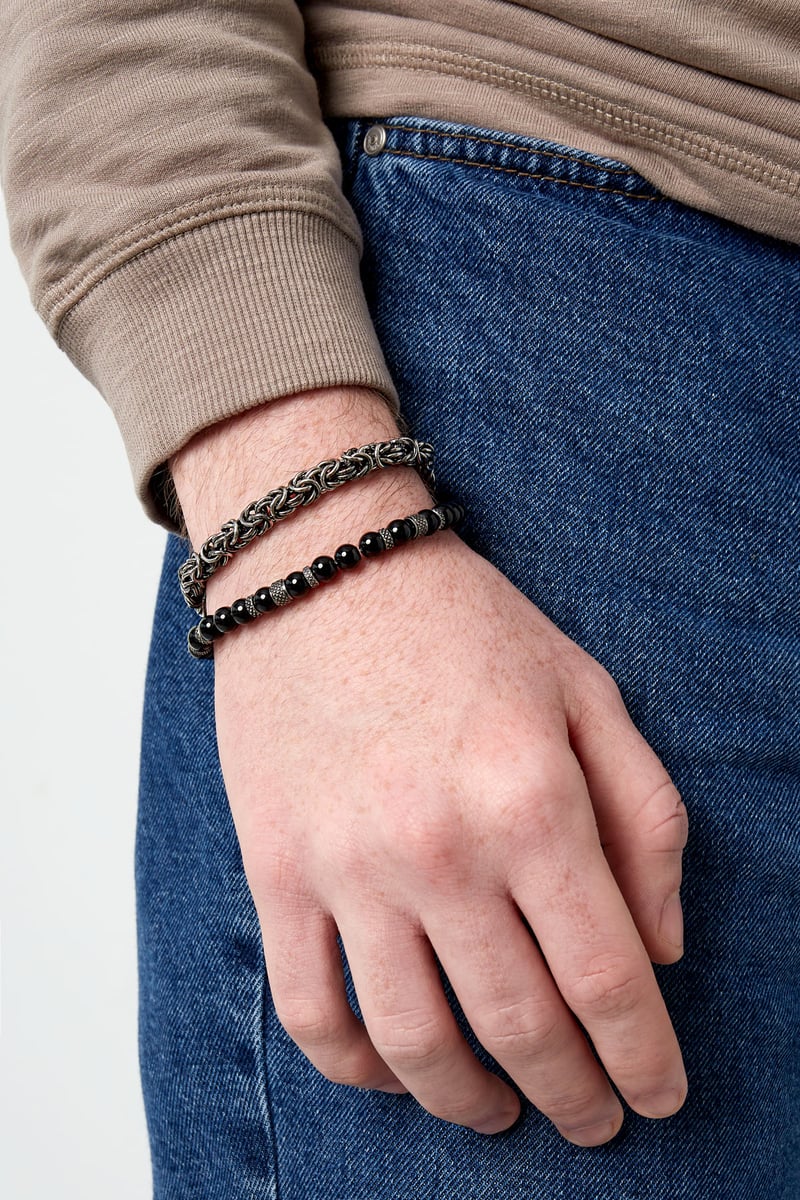 men's bracelet nexus - black 