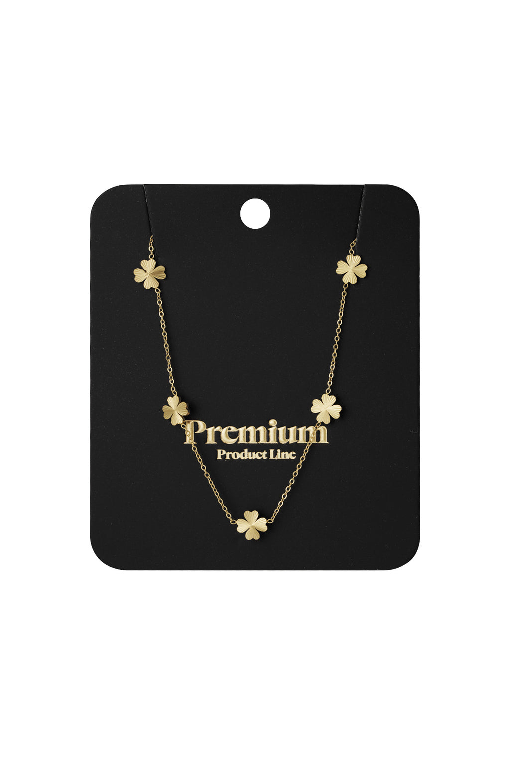 collana portafortuna foglia