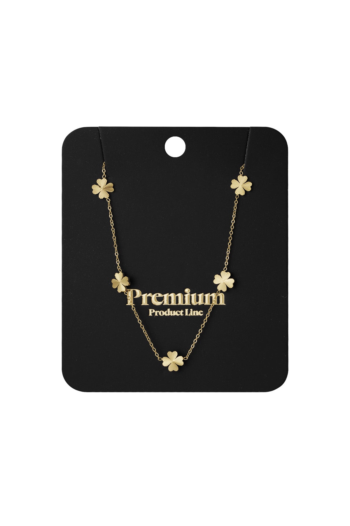 collana portafortuna foglia