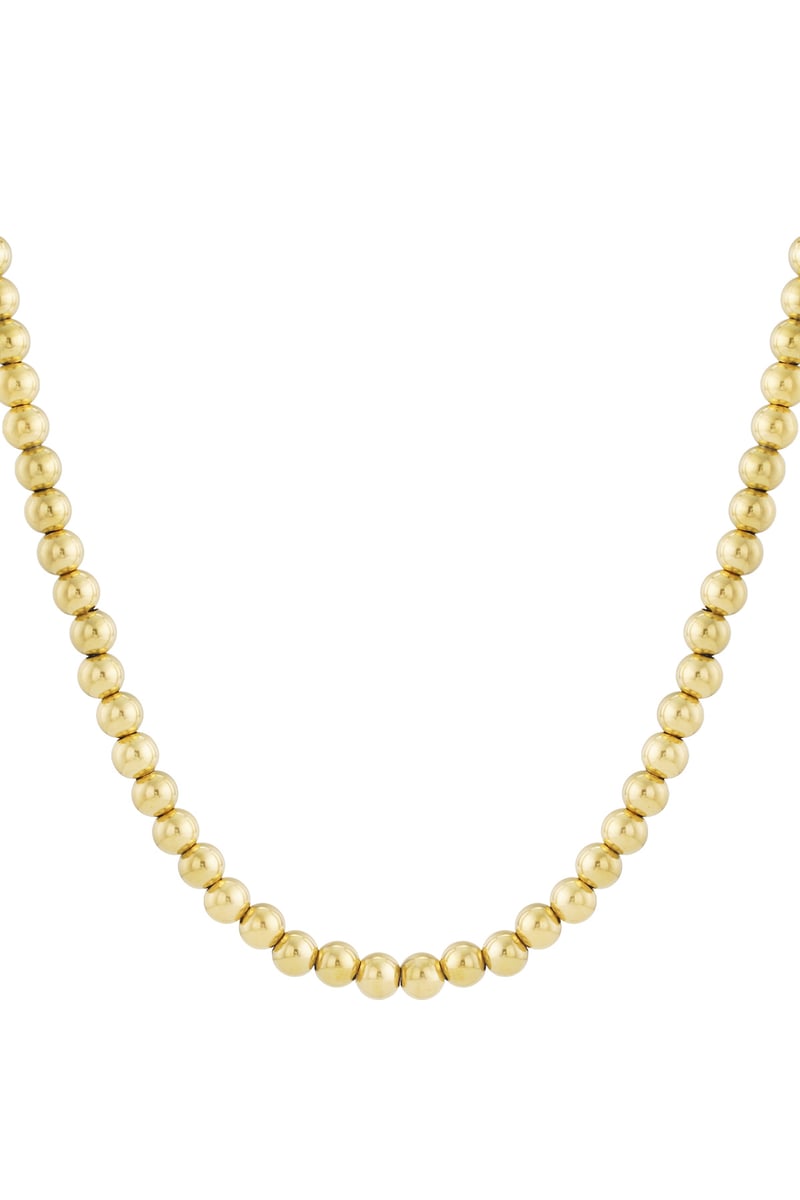 Hollow bead necklace -10mm